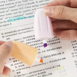 Mini popsicle highlighters set, cute aesthetic pastel highlighter pens for school office study.