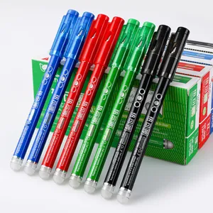 Retractable Erasable Gel Pens 0.7mm Black Red Blue Green Ink Friction Erasable Pens Smooth Writing Office School Stationery