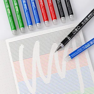 Colorful erasable gel pens 0.7mm thermosensitive friction delete school stationery set