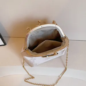 Retro Barok Stijl Avondtas Vrouwen Elegante Ketting Crossbody Tas Vintage Schelp Handtas
