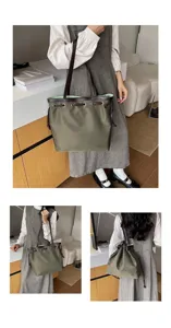 Lässige Nylon-Tasche mit großer Kapazität, Shopper Beutel für Damen im Pendlerstil.