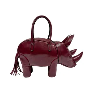 Damen Rhino Form Handtasche kreative Neuheit Tier Handtasche einzigartige Designer Umhängetasche
