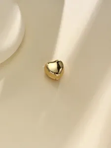 Broche aimantée hijab cœur doré épingle de fixation foulard en métal délicat chic
