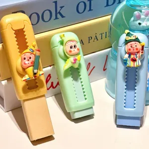 Süßes Cartoon Radiergummi Set zum Schieben, kreative Schüler Schreibwaren für Schule.