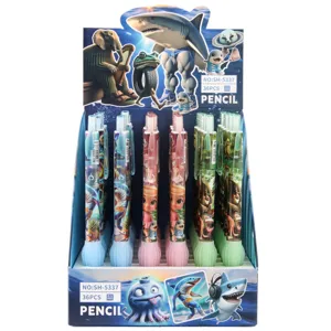 Mechanisches Stiftset 0.5mm Schulbedarf niedliches Cartoon-Design Schüler Schreibstifte