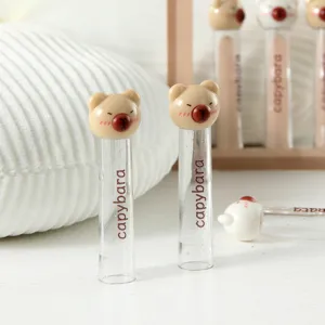Cute capybara pencil caps clear plastic pencil protectors for school stationery supplies