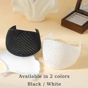 Hijab Crown anti-slip headscarf holder black white silicone hair band