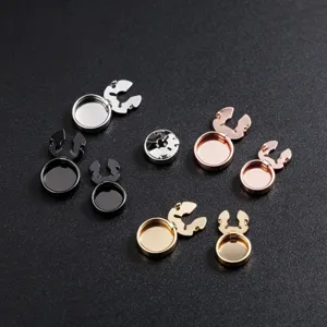 Metal shirt button covers cufflink caps set multi-color fashion apparel accessories.