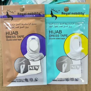 Invisible double-sided hijab dress tape for secure clothing neckline anti-slip care.