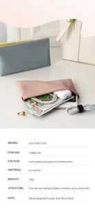 Tragbare Litschi-Maserung Schrapnell Münzbörse Detail, einfache Leder Brieftasche Kartenetui.
