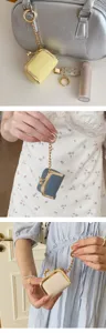 Mini portamonete con chiusura borsa graziosa portachiavi borsa di stoccaggio per gioielli.