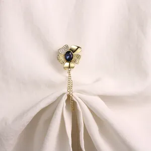 Magnetische sjaal clip bloem broche kleding sluiting decoratieve speld voor omslagdoek accessoires