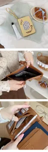 Dachshund passport holder multi-functional travel card wallet organizer for women daily use