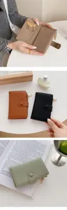 Multifunktionales Leder-Schlüsseltäschchen mit Kartenfächern und Reißverschluss.