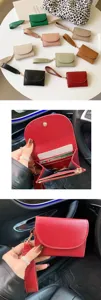 Koreanische minimalistische Damen Geldbörse mit Handschlaufe, große Kapazität Tasche.