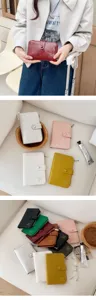 PU Leder Reisepass Hülle Reise Ticket Organizer mehrfarbig Dokument Schutz Tasche Case