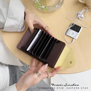 Süße Elefantenform Damen Kartenhalter PU-Leder Multi-Slot Akkordeon Geldbörse Schlank Kleiner Geldbeutel Für Damen Alltag Reisen Geschenk