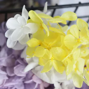 Detailed macro shot of preserved hydrangea flower petals, perfect for DIY and aroma crafts.