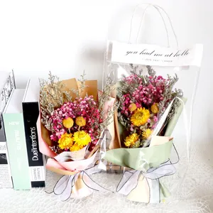 Magnifique mini bouquet de fleurs séchées de gypsophile, cadeau parfait pour la Saint-Valentin.