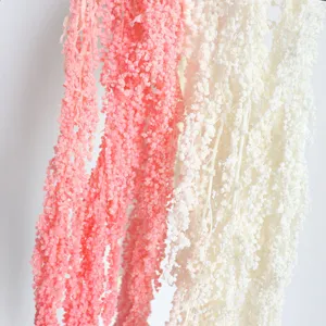 Artificial hanging amaranthus flowers for wedding decoration, home decor and floral DIY projects.