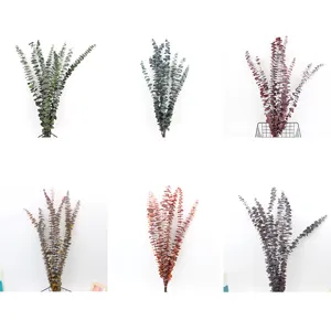 Natural Dried Eucalyptus Leaves Preserved Flower Bunch DIY Wedding Home Decor Floral Botanical Craft