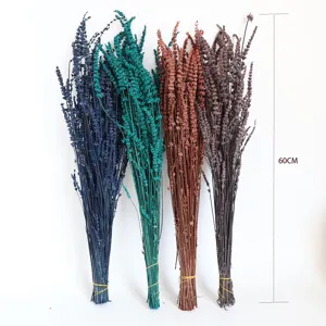 Dried lavender flower bouquet home decor natural plant decoration 60cm colorful