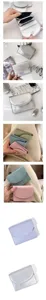 Korean style minimalist solid color women wallet card holder coin purse PU leather chic design.