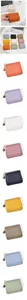 Korean style short women wallet multi-color card holder compact PU leather purse.