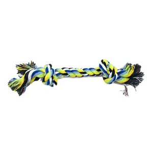 Corda da masticare per cani in cotone intrecciato, gioco interattivo resistente per cuccioli.