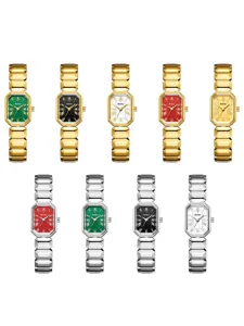 Yalusi montre quartz femme mode luxe bracelet métal géométrique élégante montre bracelet