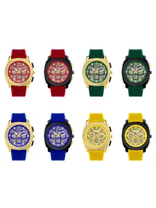 Mens sports quartz watch with large dial and chronograph function, stylish business design.