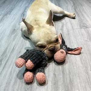 Cute squeaky dog chew plush toy for puppy teething and daily boredom relief pet supplies.