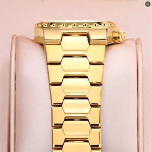Luxury gold men watch stainless steel quartz wristwatch stylish business accessory men