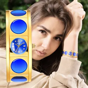 Vintage Women Quartz Watch Bangles Bracelet Style Waterproof Mineral Glass Watch Female Fashion Wristwatch