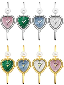Yalalusi women heart dial watch pearl bracelet luxury quartz fashion wristwatch variants