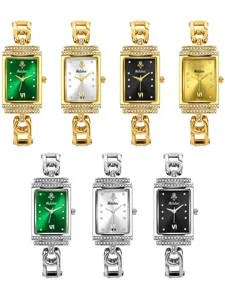 Yalalusi square quartz women's watch luxury diamond bracelet wristwatch stylish
