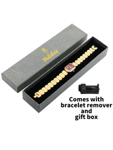 Montre quartz femme avec bracelet geometrique, coffret cadeau et outil inclus pour tous les jours.