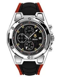 Reloj cuarzo hombre deporte correa silicona lujo cronógrafo reloj pulsera impermeable