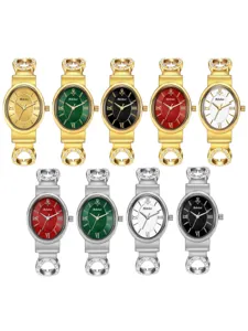 Yalalusi women luxury bracelet watch minimalist elegant quartz wristwatch with multi-color dial