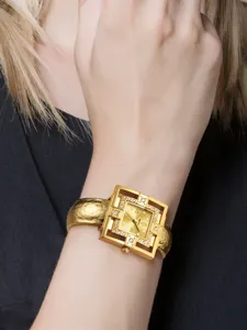 Yalalusi luxury women quartz watch square bracelet gold fashion stylish elegant wristwatch