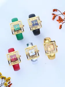 Yalalusi women luxury square quartz watch set, elegant rhinestone roman numeral bracelet wristwatches