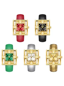 Yalalusi women's square quartz watch luxury waterproof wrist watch stylish design