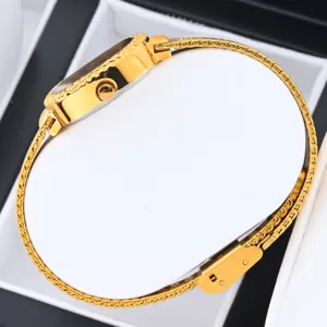 Luxus Damen Golduhr, elegante Armbanduhr mit Netzarmband für stilvolle Outfits und Geschenke.