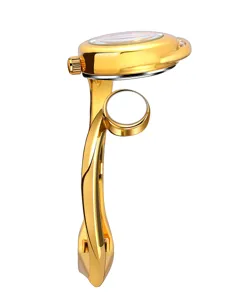 Luxury gold bracelet watch for women, elegant niche design timepiece, high-end fashion jewelry.