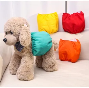 Washable pet physiological pants for dogs, cute waterproof diaper wrap, pet sanitary supplies.