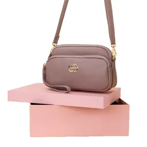Women multi-compartment shoulder bag casual crossbody purse stylish daily use handbag