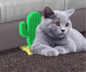 Grüner Kaktus Katzen Selbstkratzer Wand Ecken Haarentferner Haustier Spielzeug Detail