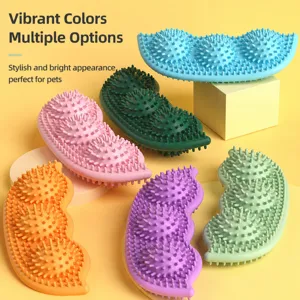 TPR Pet Pea Chew Toy Molar Stick Cute Dog Interactive Training Toy Multi-Color