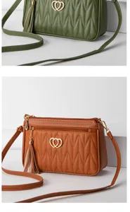 Women crossbody bag quilted shoulder bag small phone purse fashionable casual daily handbag