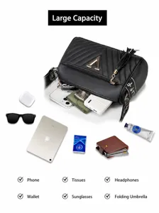 Stylish women's crossbody shoulder bag with large capacity, premium minimalist design for daily.